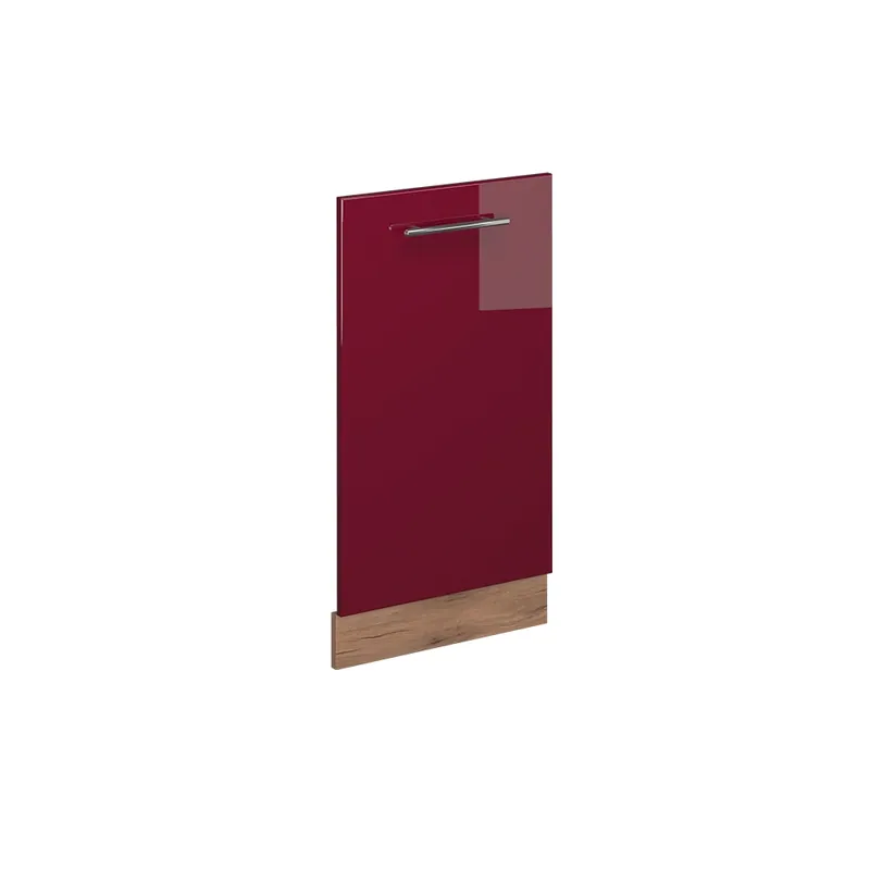 Nejlepší Volba Čelní panel myčky Fame-Line Bordó červená vysoký lesk 45 cm bez pracovní desky Vicco