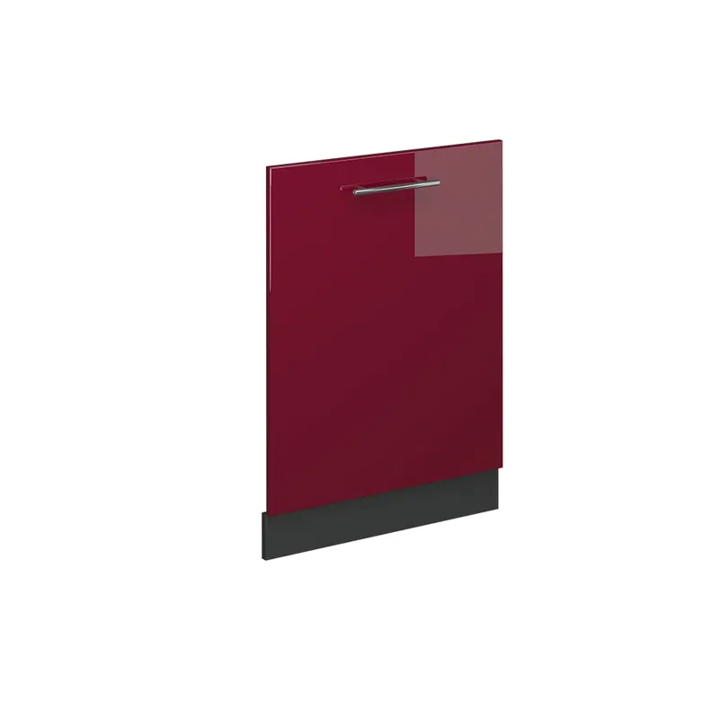 Vrácení Zdarma Čelní panel myčky Fame-Line Bordó červená vysoký lesk 60 cm bez pracovní desky Vicco