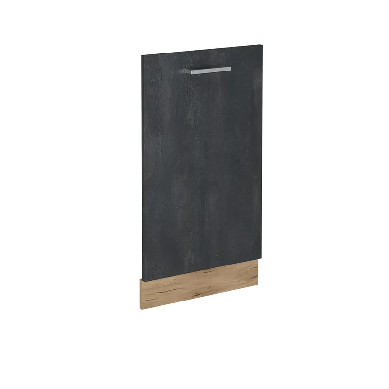 Expresní Doručení Čelní panel myčky R-Line Černý beton 45 cm bez pracovní desky Vicco