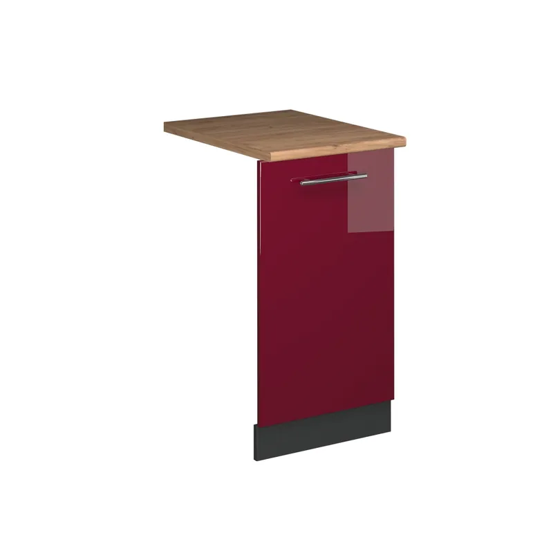 Čelní panel myčky Fame-Line Bordó červená vysoký lesk 45 cm , PD Dub Vicco Kup Teď