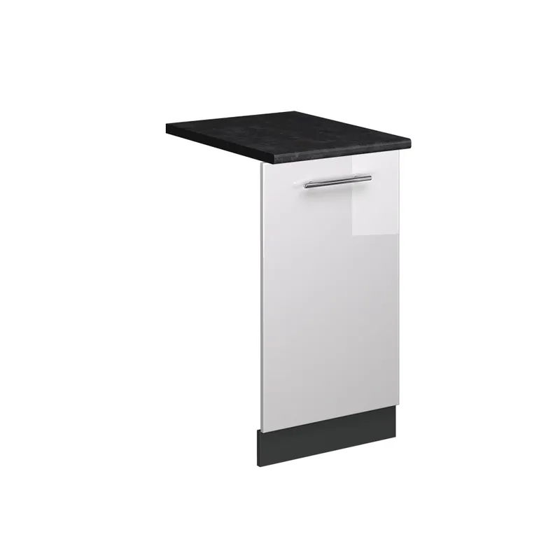 Super Cena Čelní panel myčky Fame-Line Bílá vysoký lesk 45 cm , PD Antracit Vicco