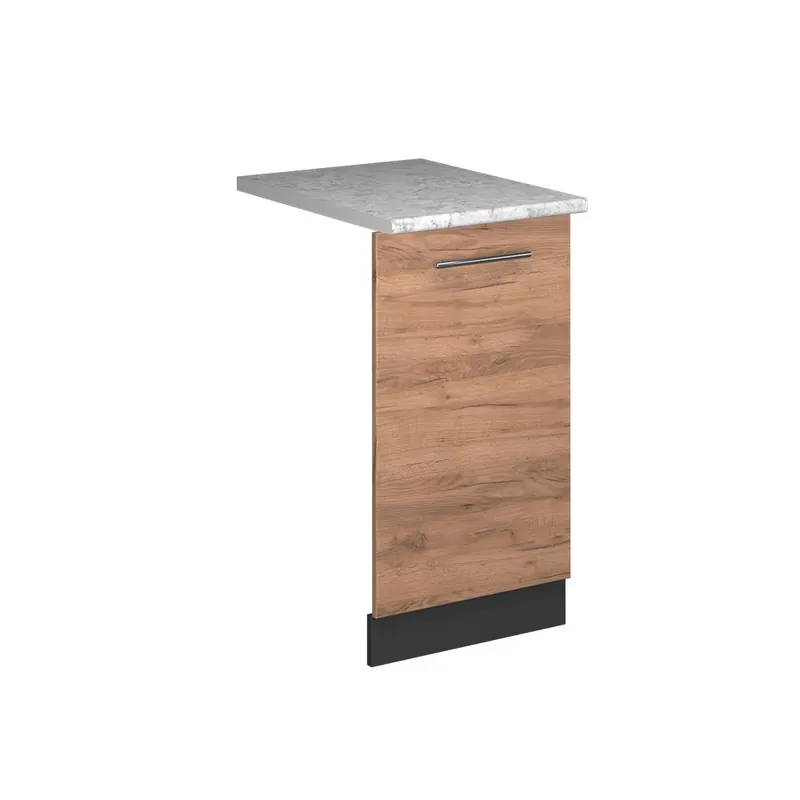 Cenově Výhodný Čelní panel myčky Fame-Line Zlatý mocný dub 45 cm s pracovní deskou Vicco