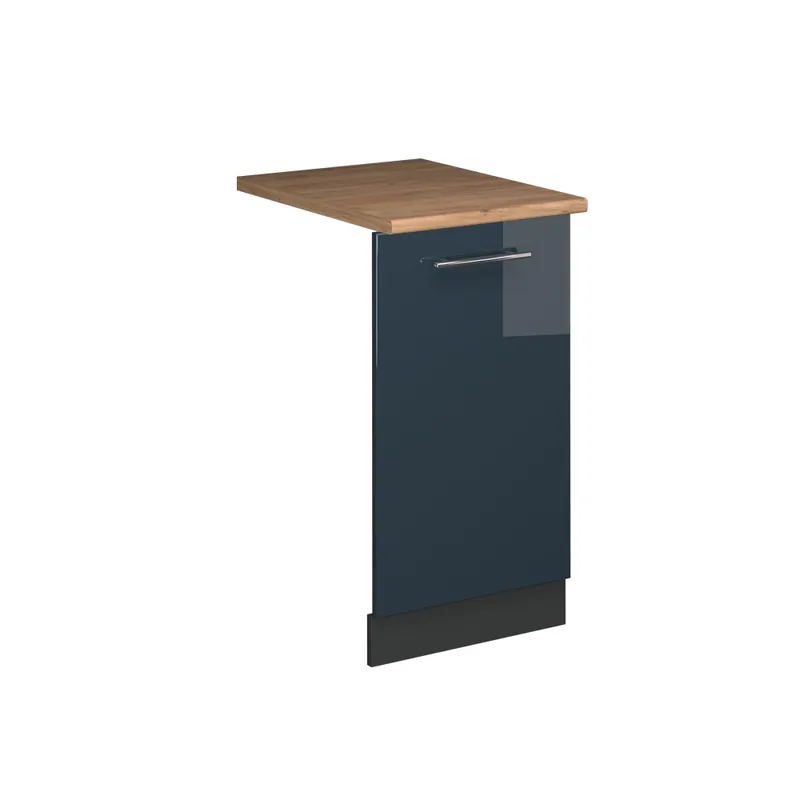 Čelní panel myčky Fame-Line Tmavě modrá s vysokým leskem 45 cm , PD Dub Vicco Dokud Zásoby Vydrží