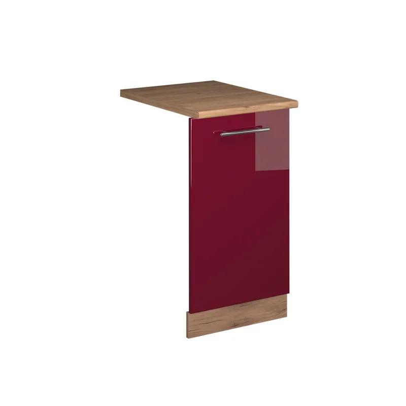 Čelní panel myčky Fame-Line Bordó červená vysoký lesk 45 cm , PD Dub Vicco Nakupujte Hned