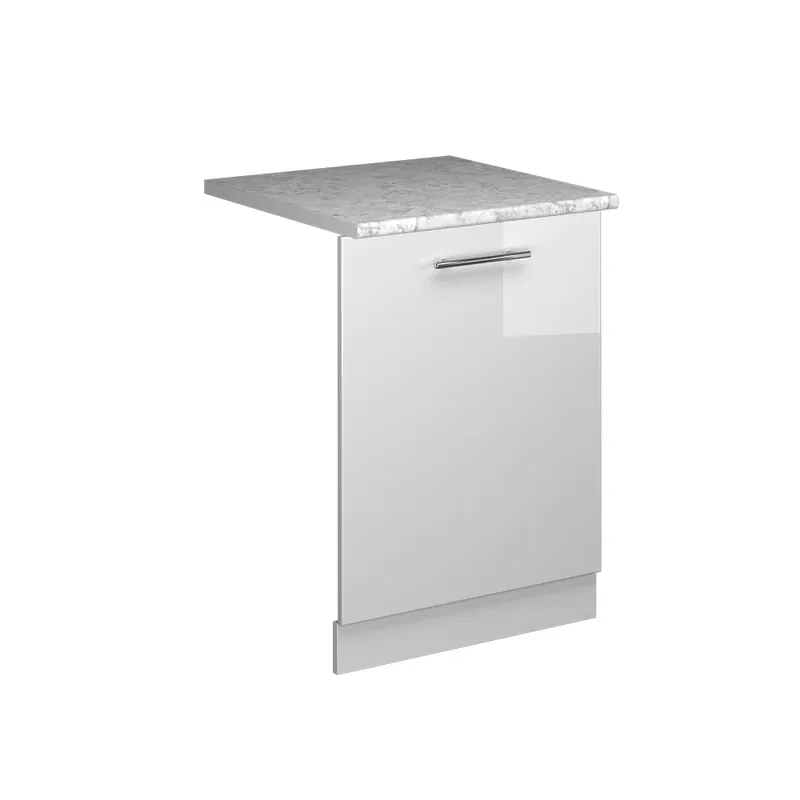 Čelní panel myčky Fame-Line Bílá vysoký lesk 60 cm s pracovní deskou Vicco Nová Kolekce