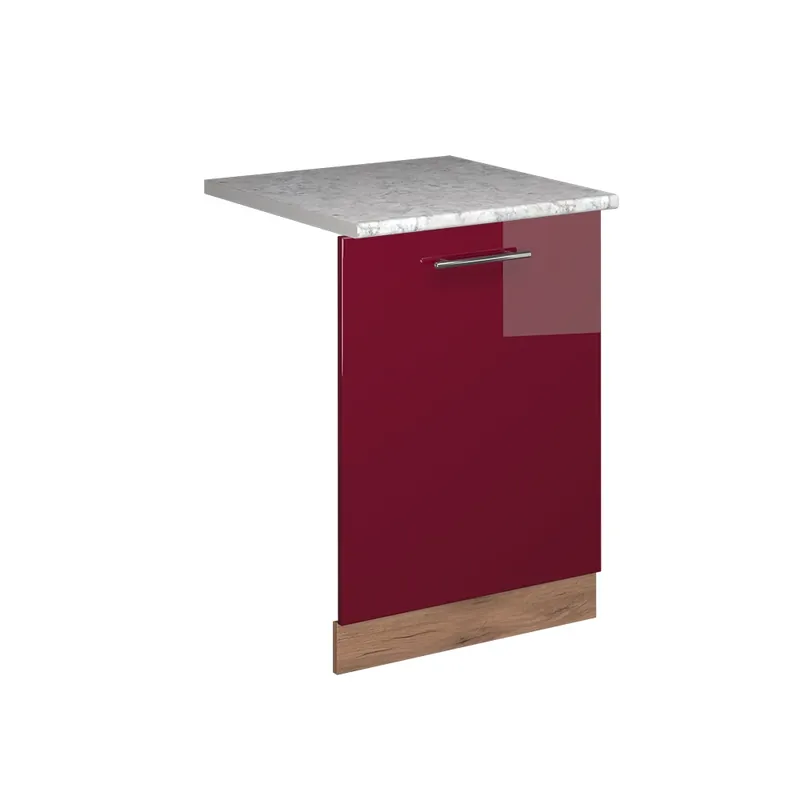Čelní panel myčky Fame-Line Bordó červená vysoký lesk 60 cm s pracovní deskou Vicco Nízká Cena