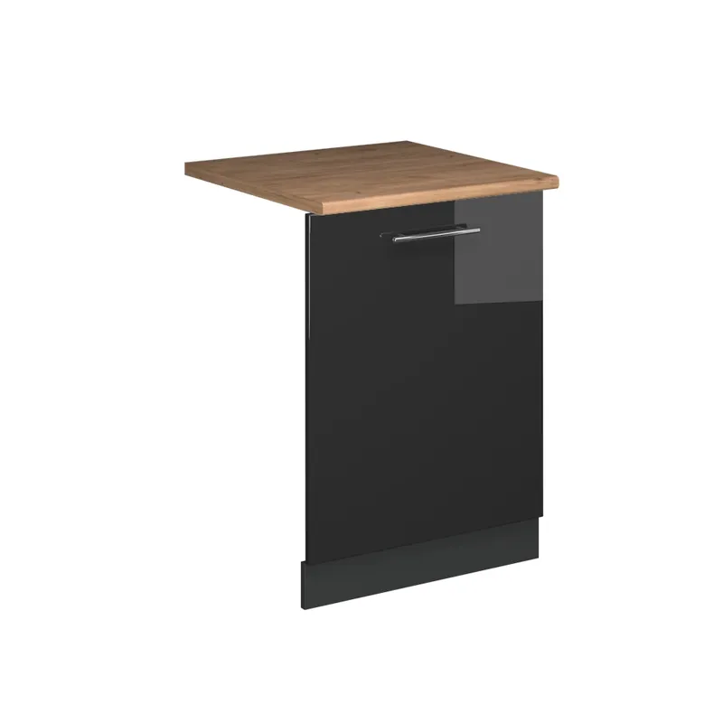 Ověřený Čelní panel myčky Fame-Line Antracitový vysoký lesk 60 cm , PD Dub Vicco