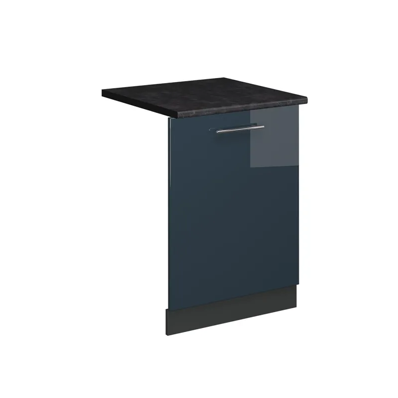 Tovární Cena Čelní panel myčky Fame-Line Tmavě modrá s vysokým leskem 60 cm , PD Antracit Vicco