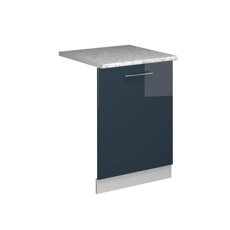 Čelní panel myčky Fame-Line Tmavě modrá s vysokým leskem 60 cm s pracovní deskou Vicco Časově Omezené