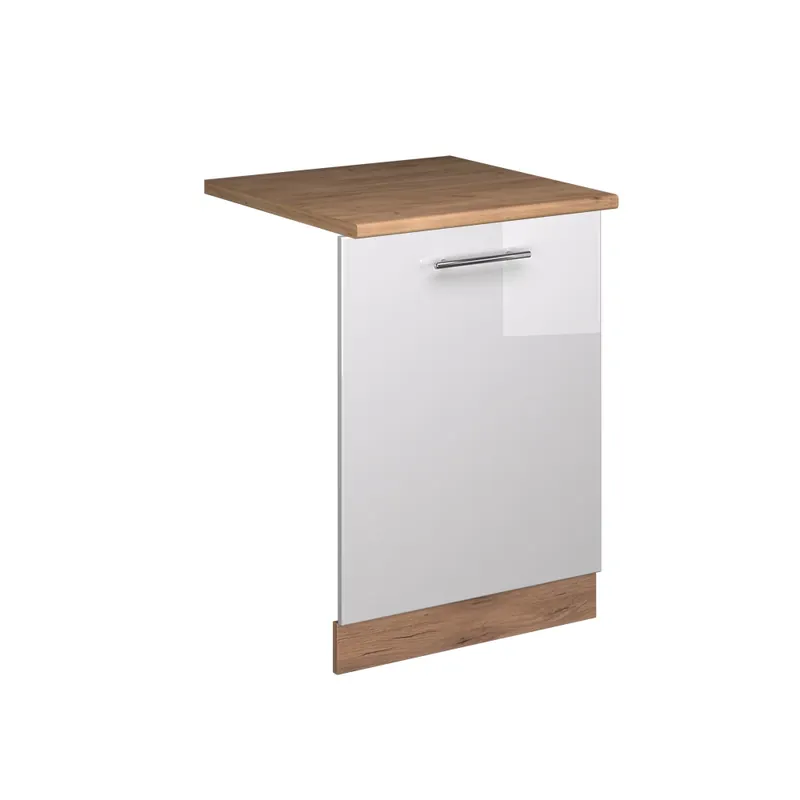 Čelní panel myčky Fame-Line Bílá vysoký lesk 60 cm , PD Dub Vicco Víkendová Akce