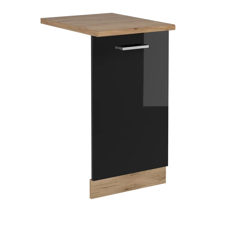 Originální Čelní panel myčky R-Line Černý vysoký lesk 45 cm , PD Dub Vicco