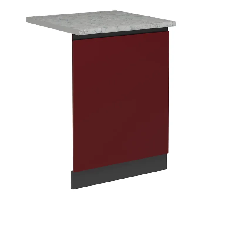 Čelní panel myčky R-Line Červená 60 cm s pracovní deskou Vicco Kup Teď