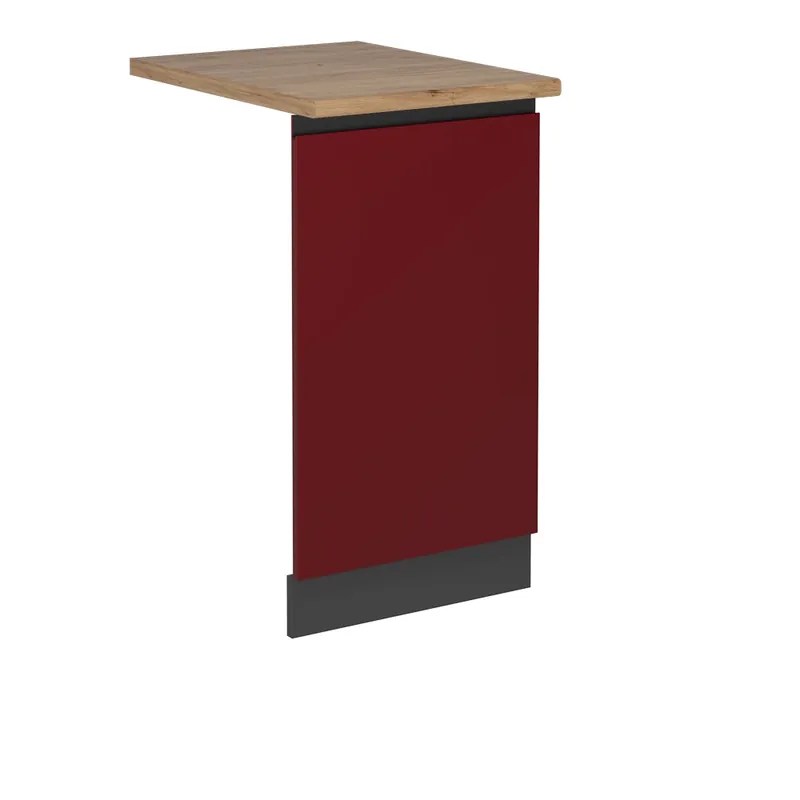 Čelní panel myčky R-Line Červená 45 cm , PD Dub Vicco Nízká Cena