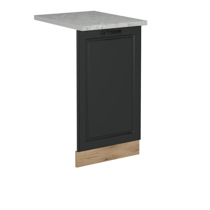 Pouze Dnes Čelní panel myčky R-Line Antracitový venkovský dům 45 cm s pracovní deskou Vicco