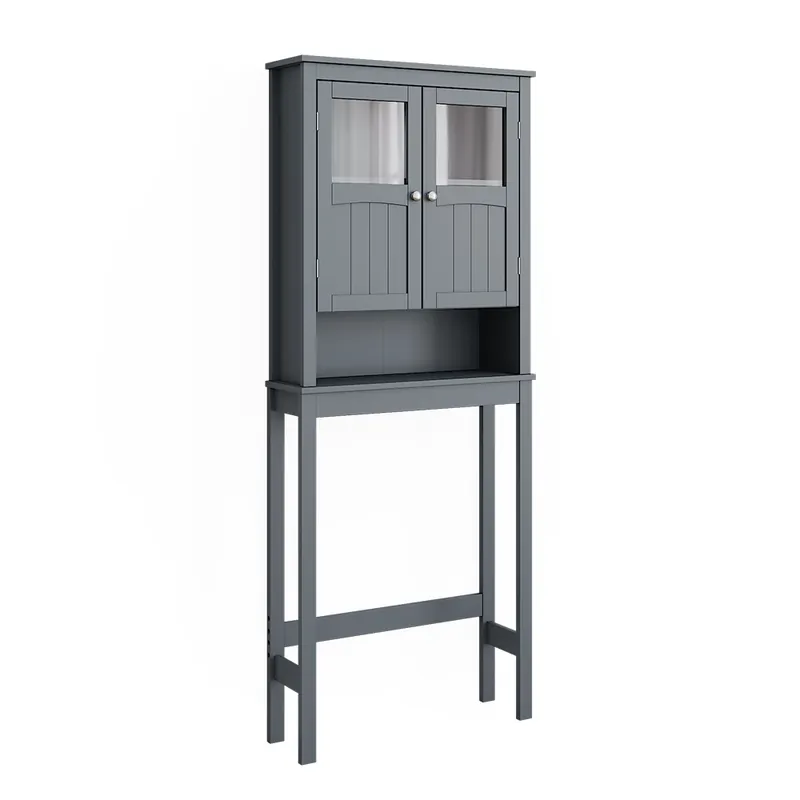 Toaletní skříňka Bianco Šedá 69 x 171 cm Vicco Super Cena