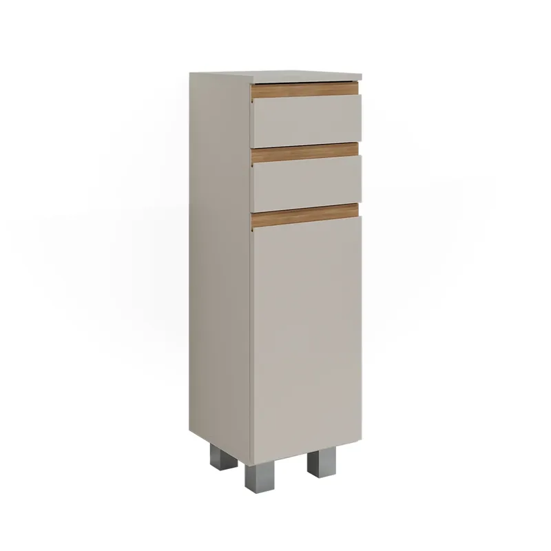 Výprodej Střední skříňka J-Shape Kašmír/Řemeselné 30 x 95 cm se 2 zásuvkami Vicco