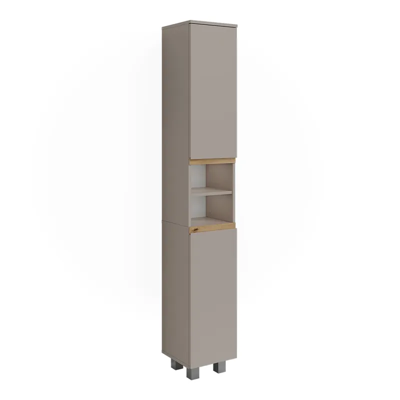Nejlepší Cena Koupelnová skříňka J-Shape Kašmír/Řemeselné 30.2 x 190 cm se 2 dveřmi Vicco