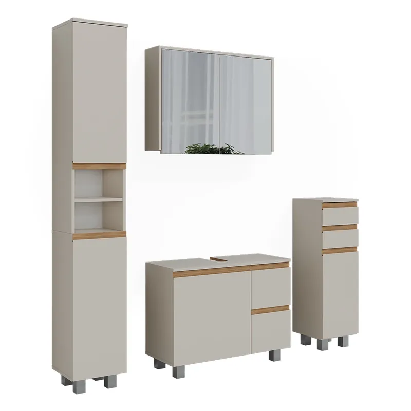 Koupelnový nábytek J-Shape Kašmír/Řemeselné 4 díly Vicco Poslední Šance