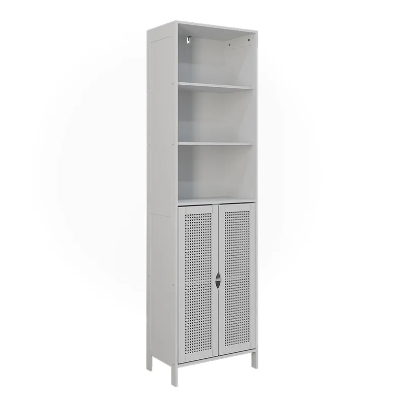 Rychlé Dodání Koupelnová skříňka Liora Bílá 48 x 170 cm se 2 dveřmi Vicco