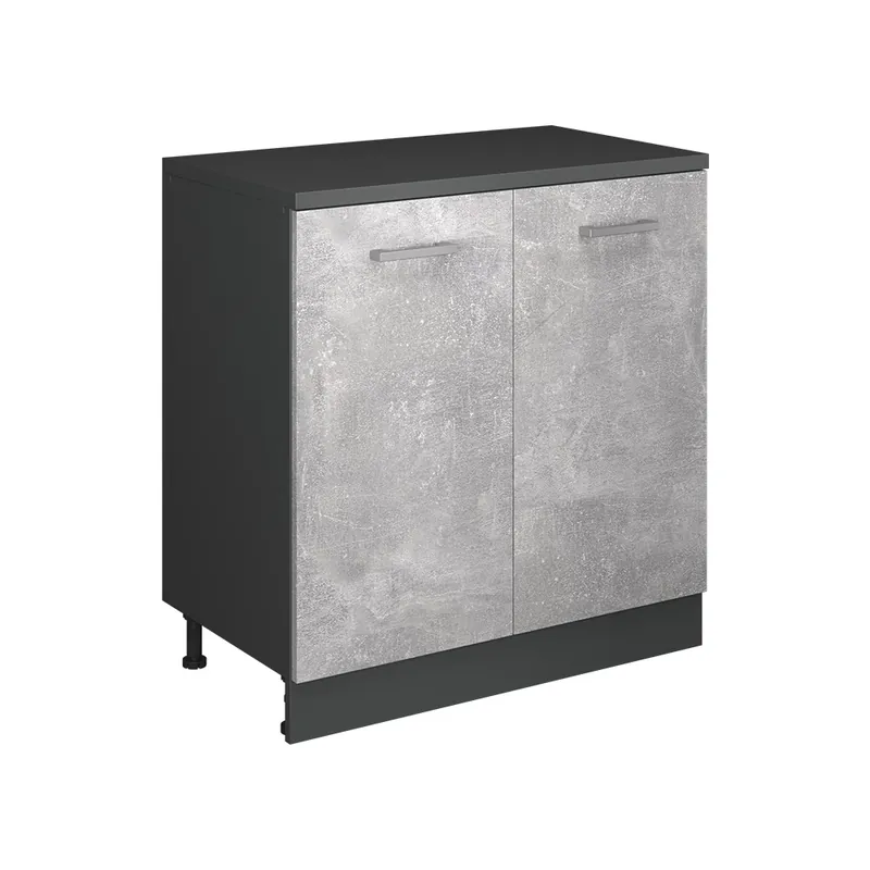 Tovární Cena Rozšiřující skříňka Rion Beton/Antracit 80 x 46 cm bez šikminy se 2 dveřmi Vicco