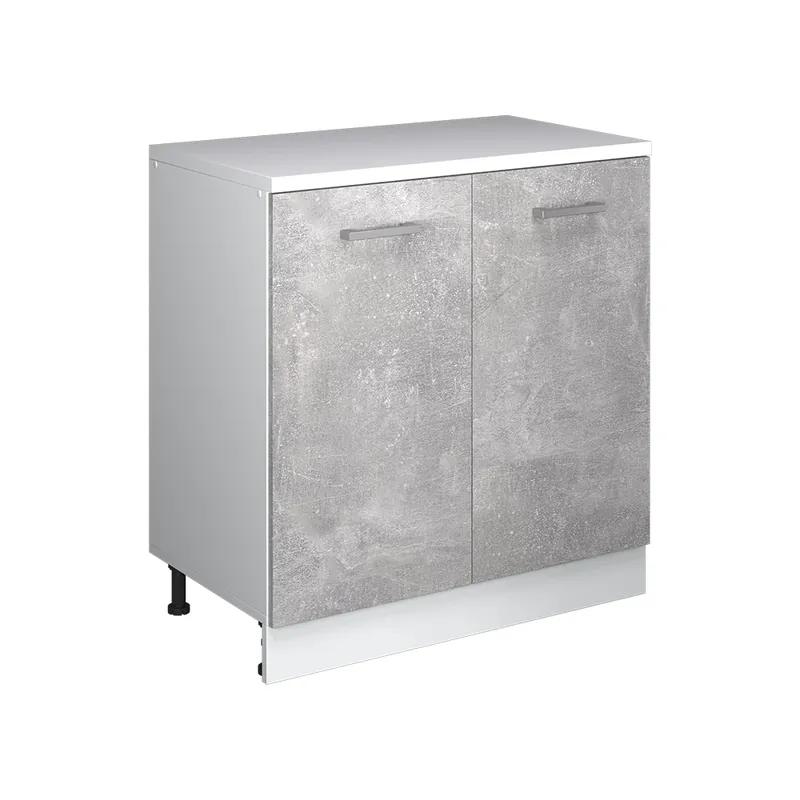 Nízká Cena Kuchyňská skříňka pod šikmou střechu R-Line Beton 80 cm bez šikminy se 2 dveřmi Vicco