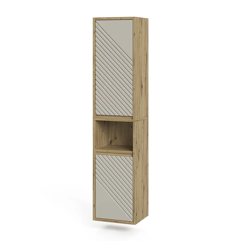 Ověřený Koupelnová skříňka Viola Řemeslný dub/Kašmír 38 x 170 cm Vicco