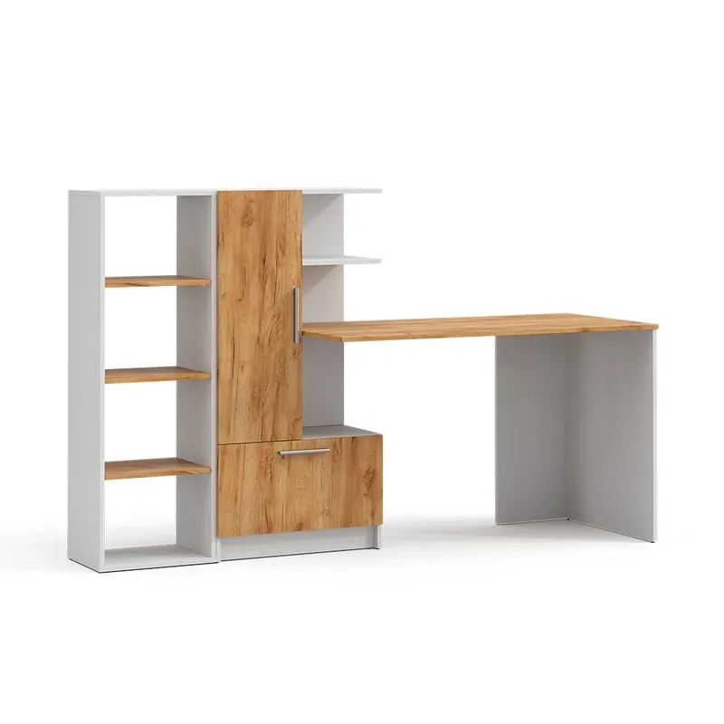 Akce Psací stůl Tomy Bílá/Zlatý mocný dub 150 x 59 cm Sada 2 kusů Vicco