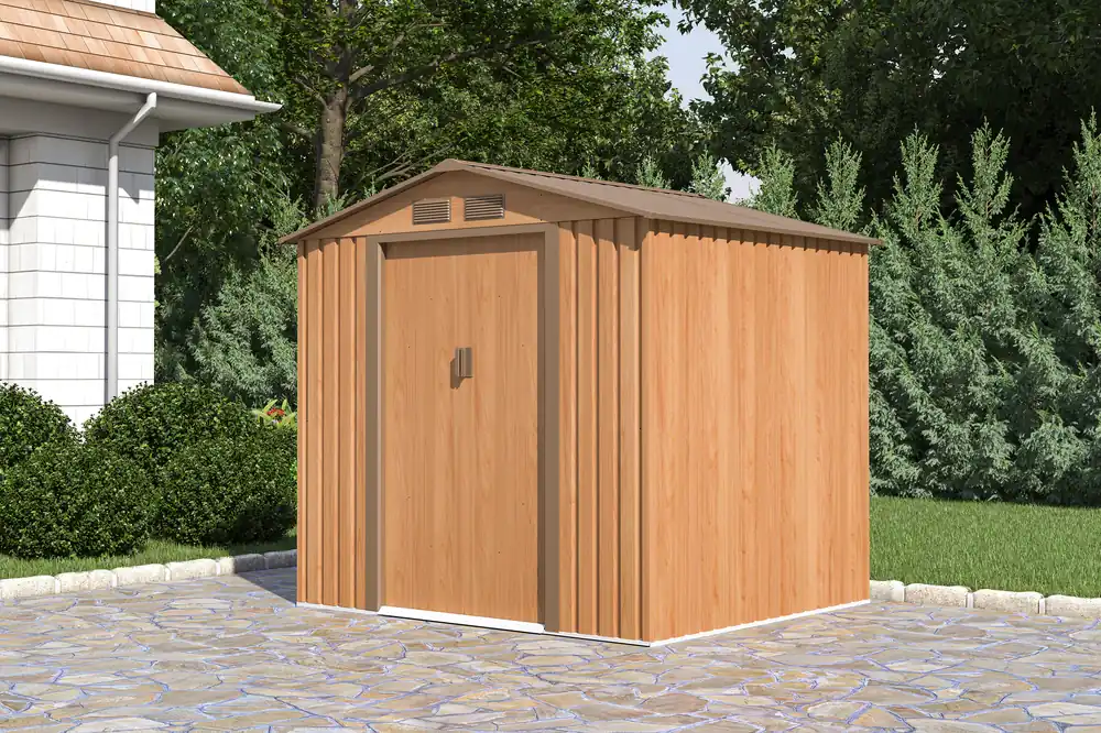 Tovární Cena Zahradní domek VECTOR 7x6 Dub/Hnědá - Hardmaister