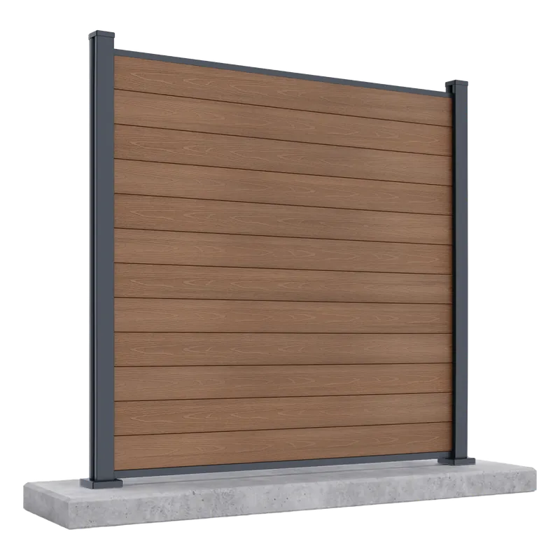 Super Cena Zahradní plotové pole pro tvrdý podklad 1,8 m URBAN Teak - Gutroof