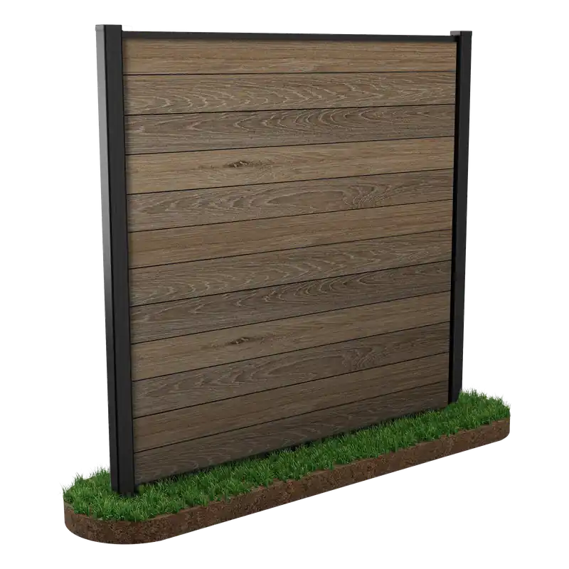 Cenově Výhodný Plotový panel Keter 1,8 x 1,8 m ořech – do země