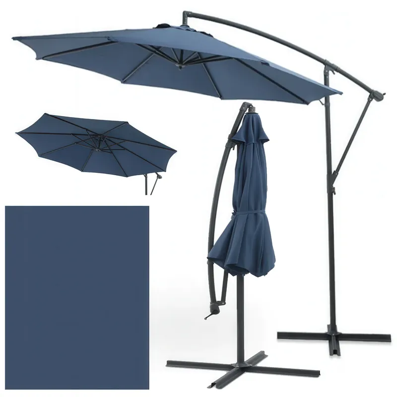 Oblíbený Boční zahradní slunečník SANTORINI 3m Navy Blue
