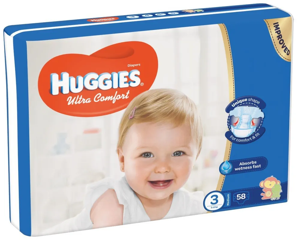 Akční Nabídka HUGGIES® Ultra Comfort 3 (58)
