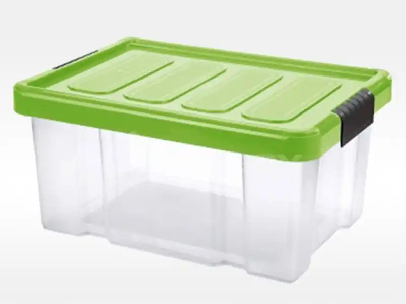 Box PUZZLE CLIP 5L s víkem transparent/zelená;29.8X19.8XH14.5CM Originální