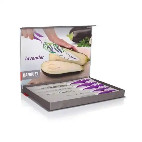 Jen Po Omezenou Doba 5 dílná sada nožů s nepřilnavým povrchem, LAVENDER