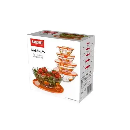 Originální 5ti dílná sada misek s plastovými víčky Naranjas