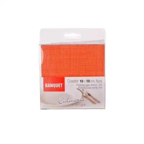 Akční Nabídka 6ti dílná sada prostírání 10x10cm Culinaria Orange