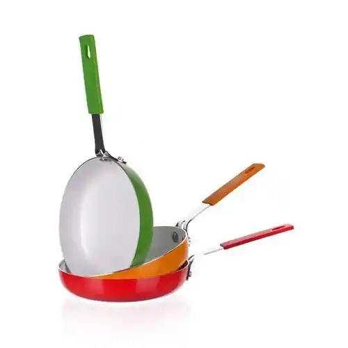 Mini pánev Natura Ceramia Verde 14 cm se silikonovou rukojetí Hit Sezóny
