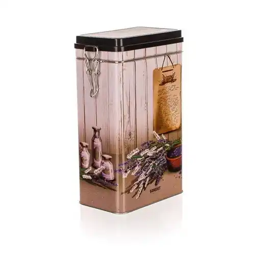 Plechovka s patentním uzávěrem Square High LAVENDER 117x71x198 mm Kup Teď