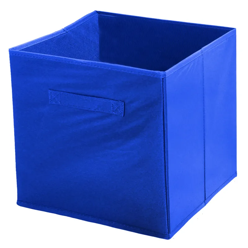DOCHTMANN Box do kallaxu, úložný box textilní, modrý 31x31x31cm Dokud Zásoby Vydrží