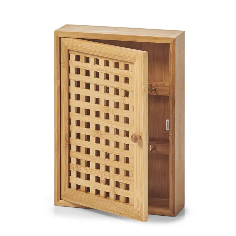 ZELLER Skříňka na klíče bambus 19x6x27cm Oblíbený