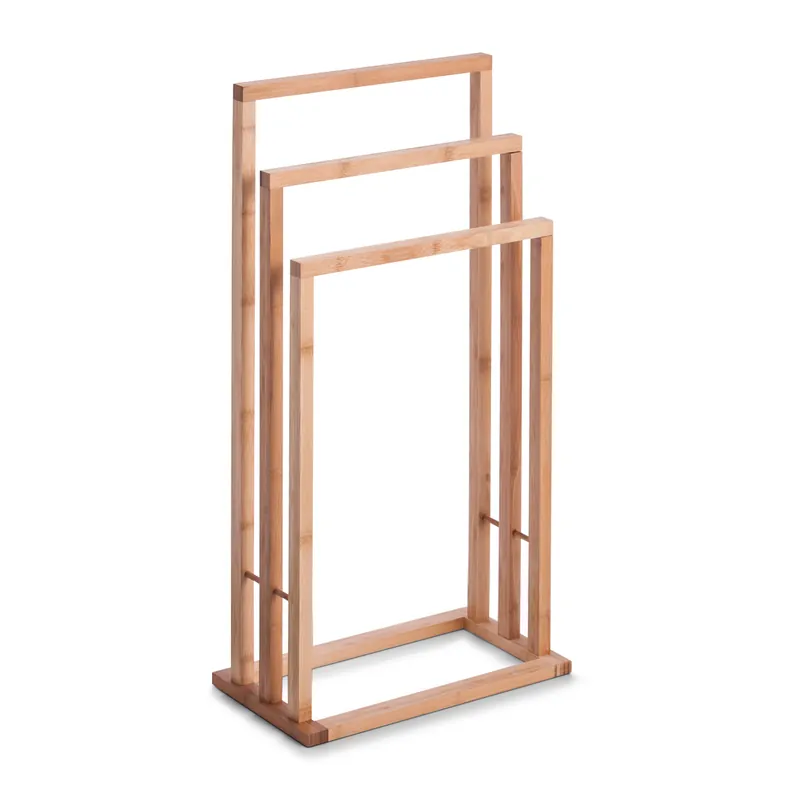 Značkový ZELLER Stojan na ručníky bambus 42x24x81,5cm