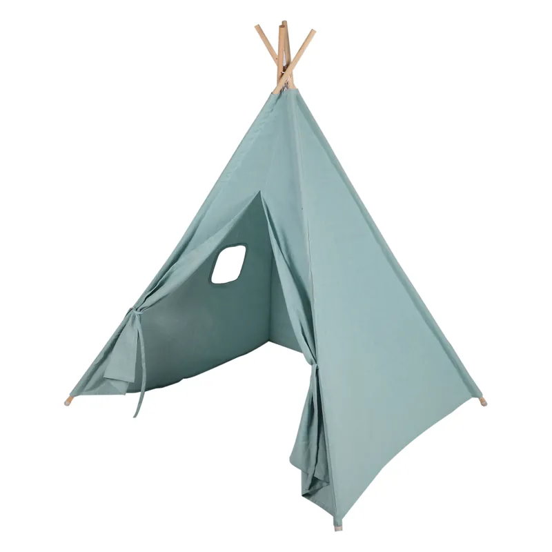 DOCHTMANN Dekorativní dětský stan, teepee světle modrý 120x120x155cm Speciální Cena