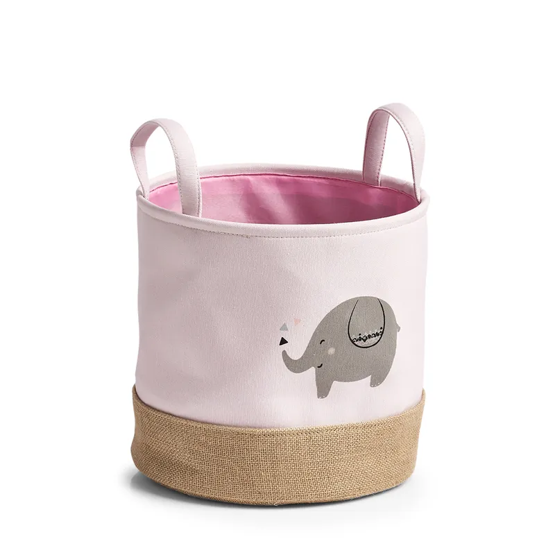 ZELLER Dětský úložný box motiv slon, růžový 30x29cm Nízká Cena