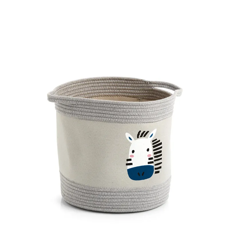 Bezpečná Platba ZELLER Dětský úložný box motiv zebra, bavlněný 30x30cm