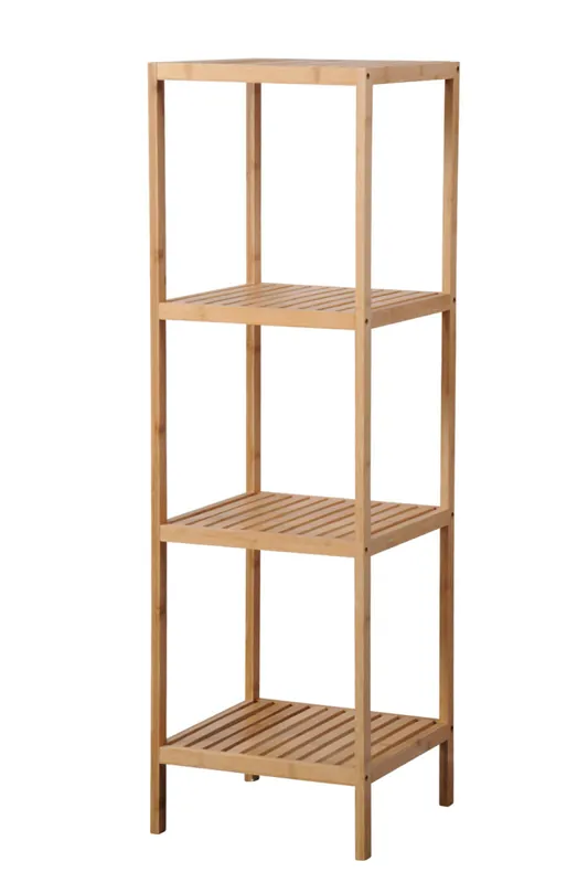 Nejprodávanější KESPER Regál policový 4 patra, bambus 115 x 35 x 35cm