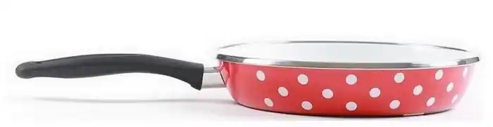 Belis Smaltovaná pánev červená, bílý puntík 24 cm Must-Have
