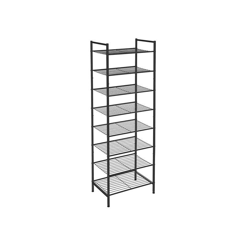 Cenově Výhodný SONGMICS Botník 8 polic, kovový 45 x 31 x 129cm