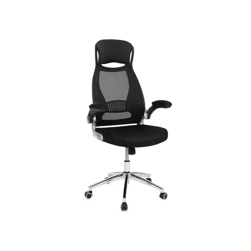 SONGMICS Kancelářská židle ergonomická, nastavitelná, otočná, černá Nakupujte Hned