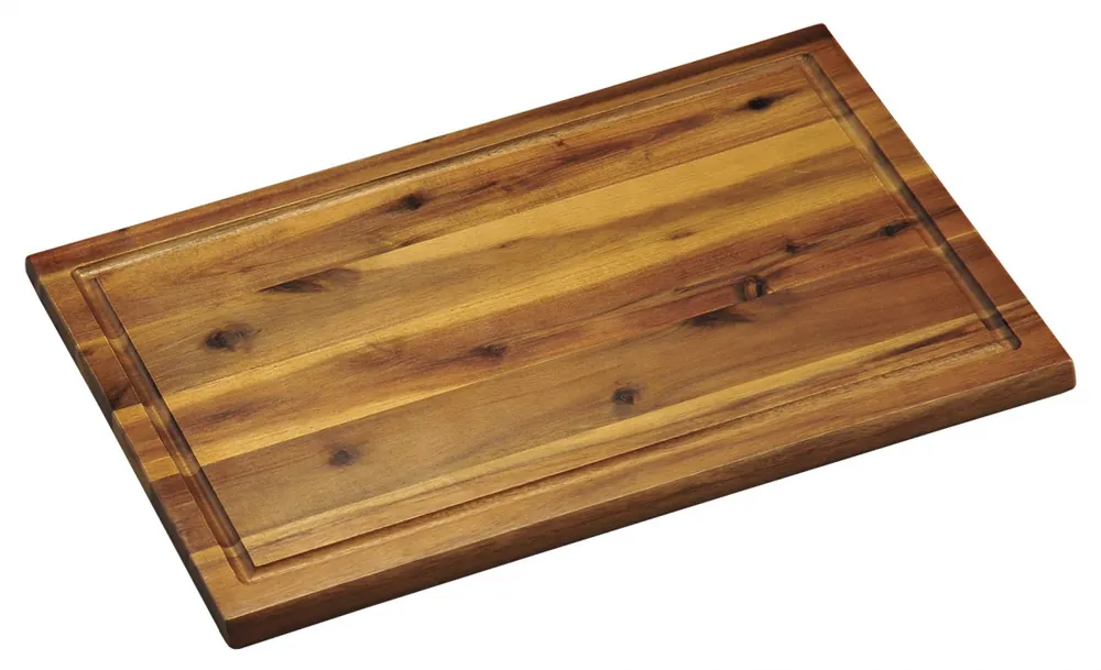 Krájecí prkénko s dřážkou akátové dřevo 40 x 26 cm Super Cena