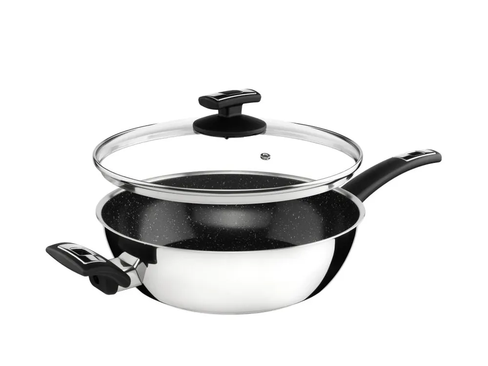 Nejlepší Cena KOLIMAX Pánev CERAMMAX PRO COMFORT, s rukojetí a úchytem, s poklicí, průměr 26 cm, černá